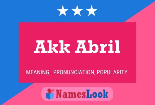 ملصق اسم Akk Abril