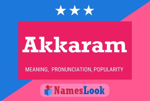 ملصق اسم Akkaram