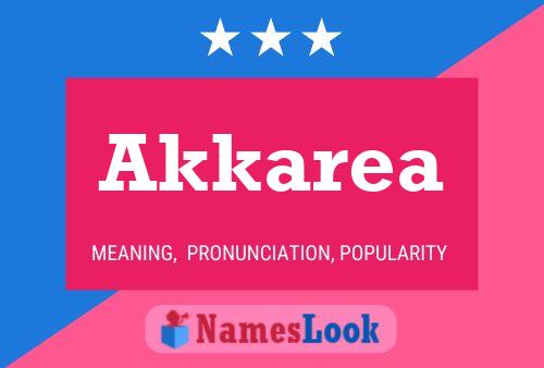 ملصق اسم Akkarea