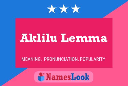 ملصق اسم Aklilu Lemma