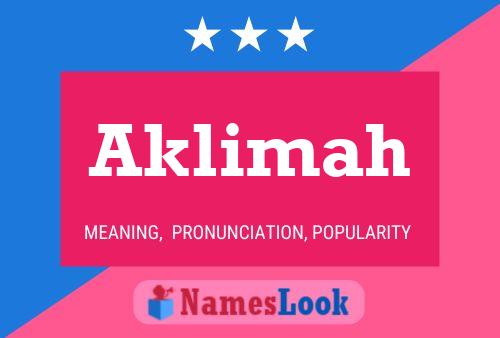 ملصق اسم Aklimah