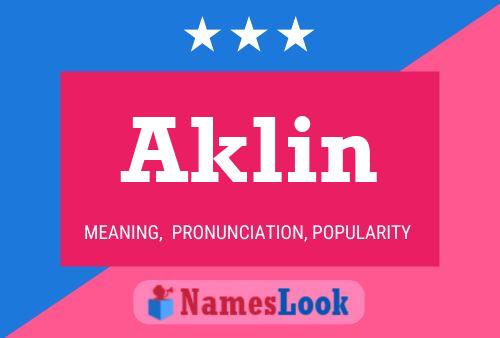 ملصق اسم Aklin