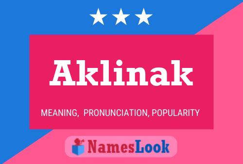 ملصق اسم Aklinak