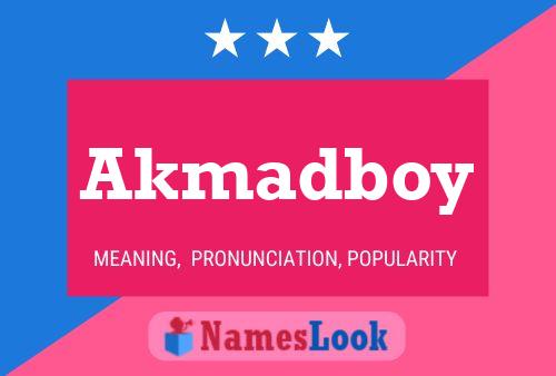 ملصق اسم Akmadboy