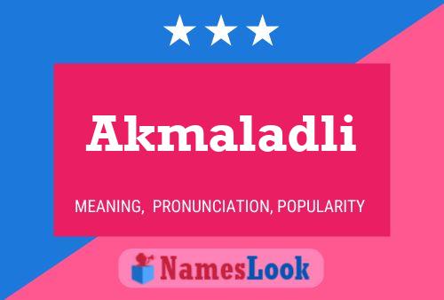 ملصق اسم Akmaladli