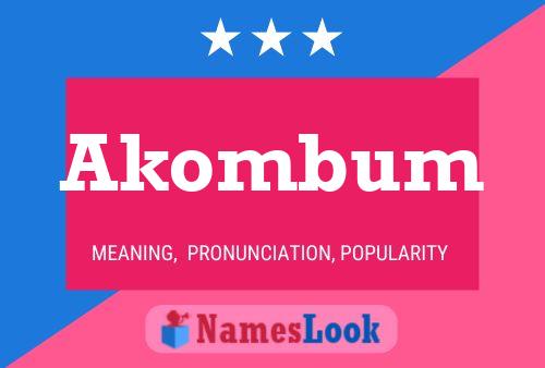 ملصق اسم Akombum