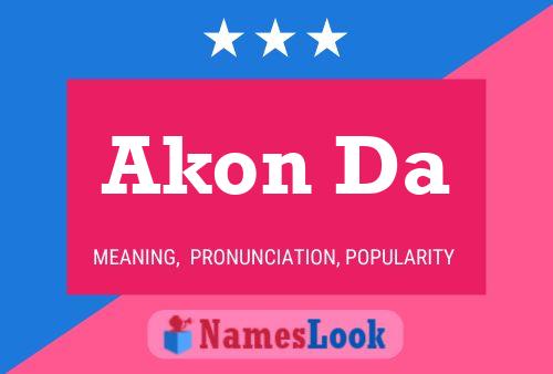 ملصق اسم Akon Da