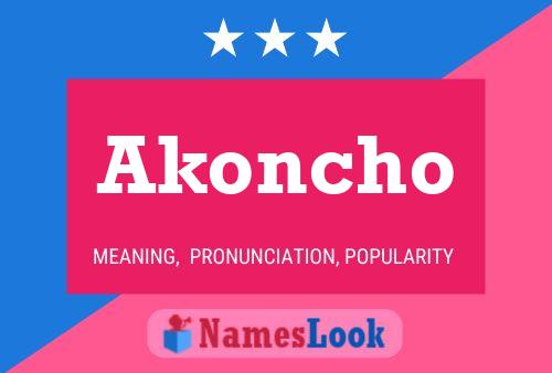 ملصق اسم Akoncho