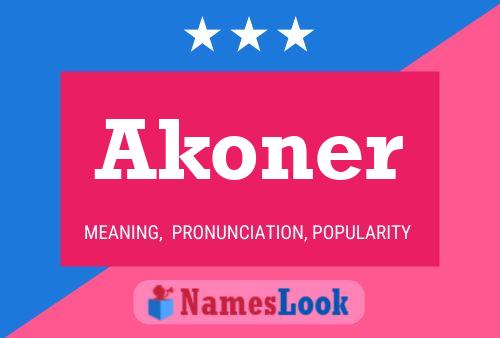 ملصق اسم Akoner