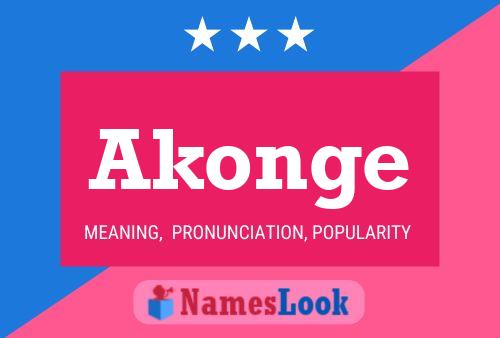 ملصق اسم Akonge