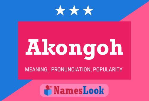 ملصق اسم Akongoh