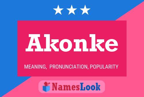 ملصق اسم Akonke