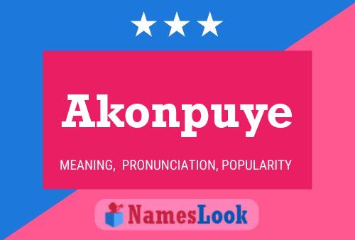 ملصق اسم Akonpuye