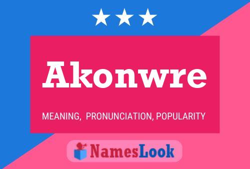 ملصق اسم Akonwre