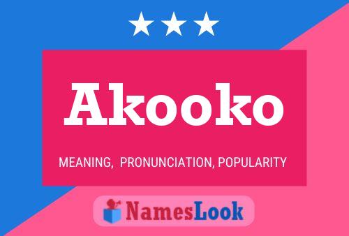 ملصق اسم Akooko