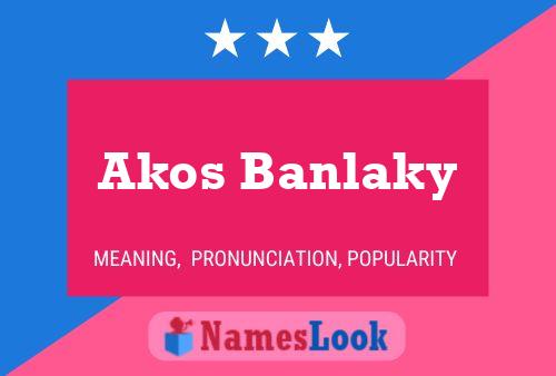 ملصق اسم Akos Banlaky