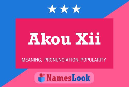 ملصق اسم Akou Xii