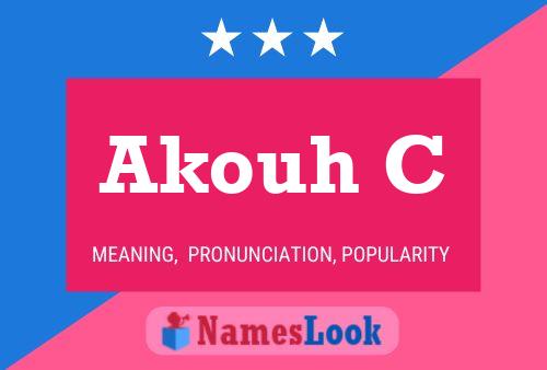 ملصق اسم Akouh C