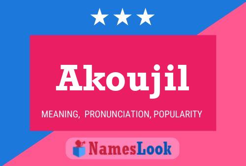 ملصق اسم Akoujil