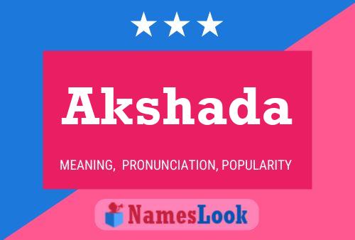 ملصق اسم Akshada