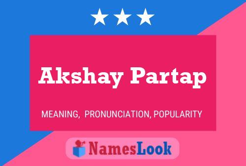 ملصق اسم Akshay Partap