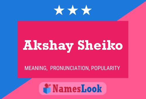 ملصق اسم Akshay Sheiko