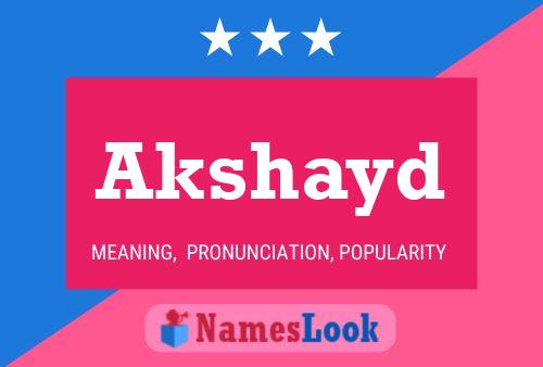 ملصق اسم Akshayd