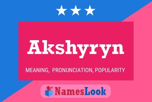 ملصق اسم Akshyryn