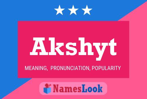 ملصق اسم Akshyt