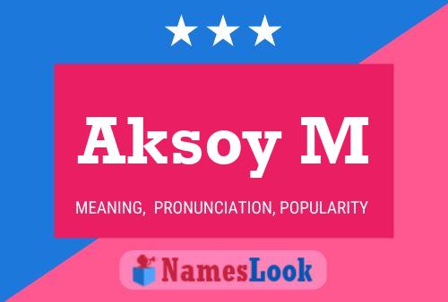 ملصق اسم Aksoy M