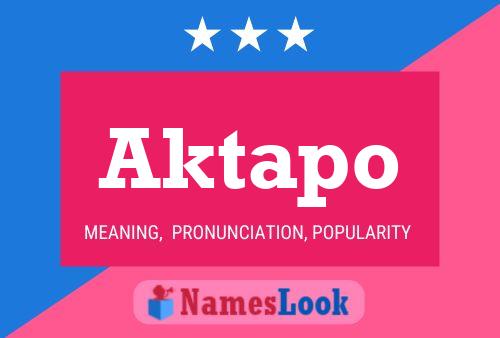 ملصق اسم Aktapo