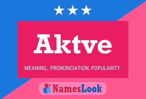 ملصق اسم Aktve