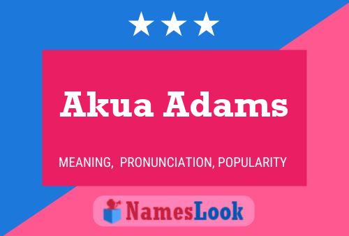 ملصق اسم Akua Adams