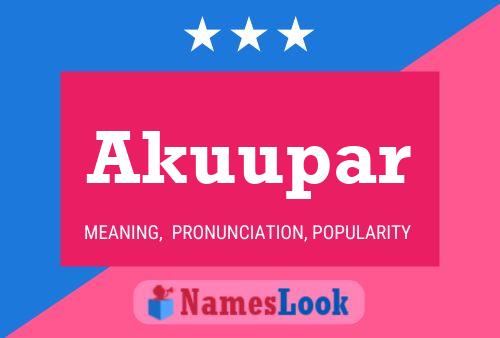 ملصق اسم Akuupar