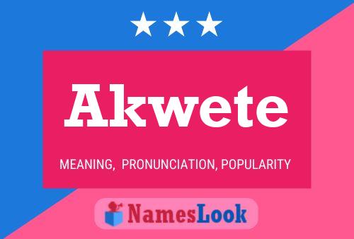 ملصق اسم Akwete