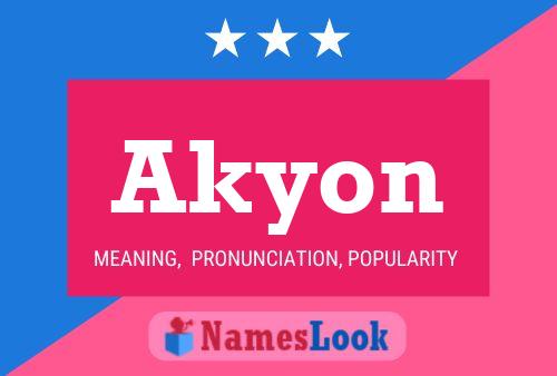 ملصق اسم Akyon