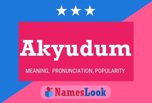 ملصق اسم Akyudum