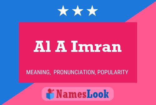 ملصق اسم Al A Imran