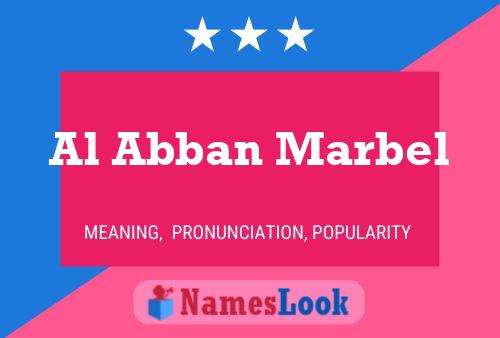 ملصق اسم Al Abban Marbel