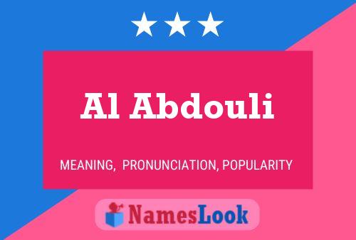 ملصق اسم Al Abdouli