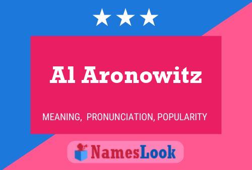 ملصق اسم Al Aronowitz