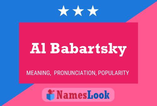 ملصق اسم Al Babartsky