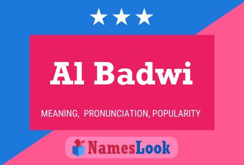 ملصق اسم Al Badwi