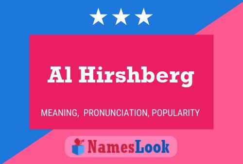 ملصق اسم Al Hirshberg