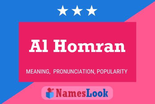 ملصق اسم Al Homran