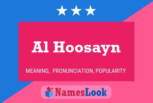 ملصق اسم Al Hoosayn