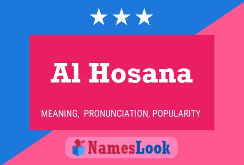 ملصق اسم Al Hosana