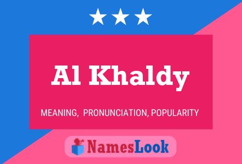 ملصق اسم Al Khaldy