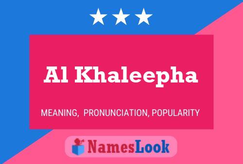 ملصق اسم Al Khaleepha