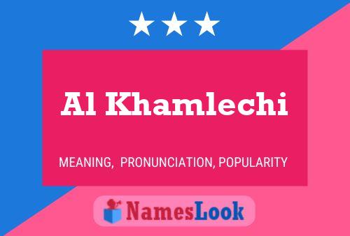 ملصق اسم Al Khamlechi